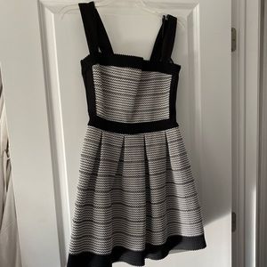 Francesca’s Black and White bandage dress